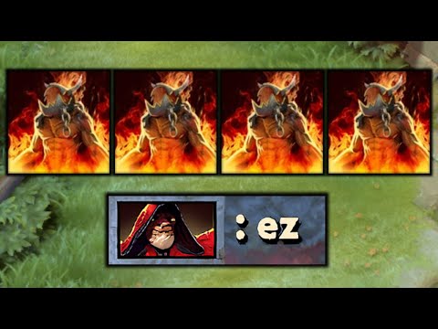 warlock vs five heroes