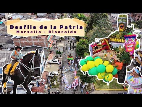 Desfile a la Patria | Fiestas de la Amistad 2025 en Marsella Risaralda 🇨🇴 | Ruta del Eje