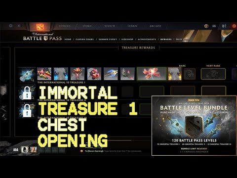 TI 10 Battlepass Immortal Treasure 1 2020 Opening 22 Treasures