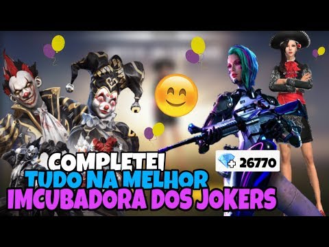 CONSEGUI TUDO NA NOVA INCUBADORA SÉRIE DE PALHAÇO E NOVO OURO ROYALE DO FREE FIRE