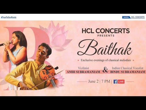Ambi & Bindu Subramaniam | HCL Concerts presents Baithak - Episode 26