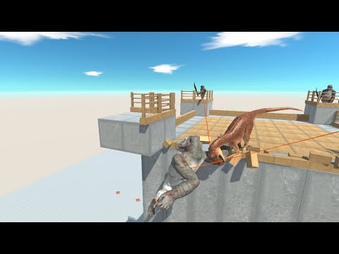 ALLOSAURUS Tearing Team Combo Attack vs ALL UNITS Animal Revolt Battle Simulator