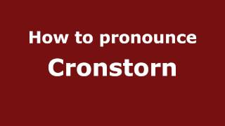 How to pronounce Cronstorn