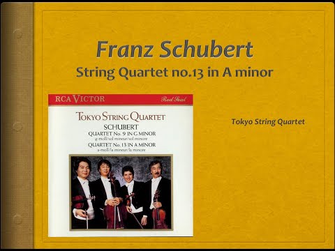 Schubert, String Quartet 13, "Rosamunde" - Video Score - Tokyo Quartet