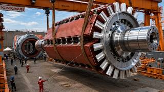 How the World’s Largest Electric Generators Are Made. Industrial Manufacturing D