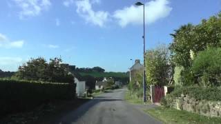 preview picture of video 'Driving From 22160 Saint Nicodème, Côtes d'Armor To 29270 Carhaix Plouguer, Finistère, France'