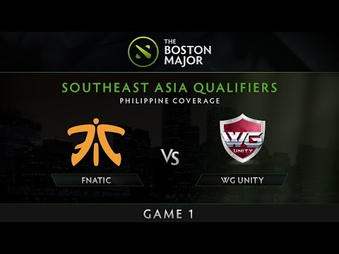 WG.Unity vs Fnatic - Game 1 The Boston Major SEA Qualifiers - Philippine Coverage HD