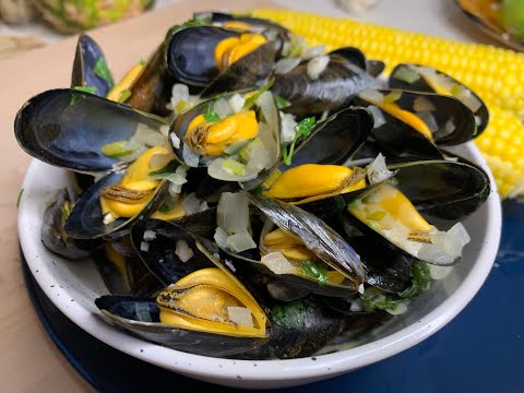 Drunken mussels recipe | Steam Mussels in herbs & Wine Broth