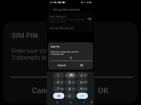 How to change SIM card PIN in 50 seconds. #samsung #galaxy #smartphone #SIM #PIN