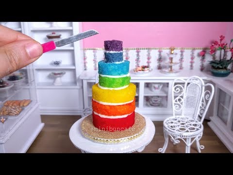 [FAST EDIT] Mini Rainbow cake!