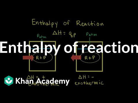 Enthalpy of reaction | Thermodynamics | AP Chemistry | Khan Academy