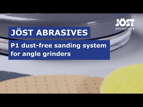 JÖST abrasives: P1 Dust-free sanding system for angle grinders