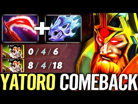 🔥 YATORO 0/4/0 Hard Comeback — Wraith King Desolator + Moonshard 270% MAX CRIT Carry Dota 2 Pro