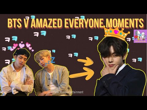 BTS Kim Taehyung amazed his Members and proved he is genius all time Compilations