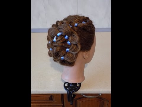 Fryzury Pazury - Warkocz z 4 pasm z wstążką