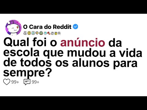 [HISTÓRIA COMPLETA] Qual Foi O Anúncio Da Escola Que Mudou A Vida De Todos Os Alunos Para Sempre?