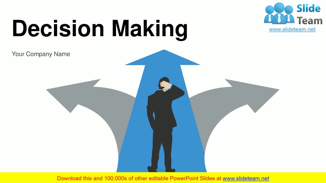 Decision Making Icon Showing 3 Arrows With 3 Options Silhouette