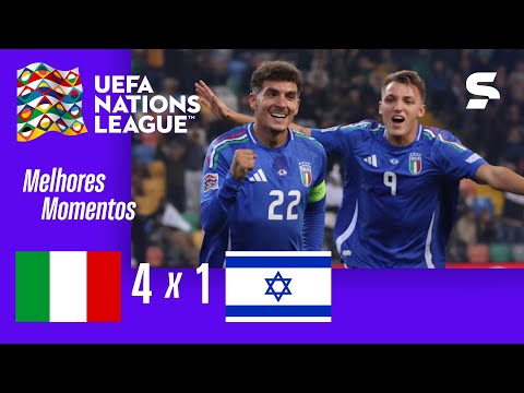 Gols e lances de Itália x Israel