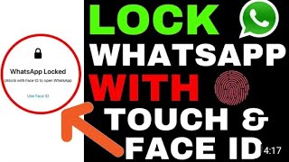 Whatsapp Fingerprint Lock | Face Id Lock | Iphone Whatsap Lock | Whatsap Lock