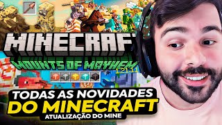 🚨 TUDO SOBRE A NOVA ATUALIZAÇÃO DO MINECRAFT - MOUNTS OF MAYHEM! MINERVA REAGE