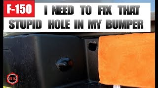 Fixing a hole in a plastic bumper