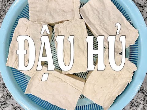 How to make Firm Tofu with Nigari flake? II Làm đậu hủ béo mềm với muối Nhật Nigari