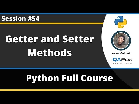 Using Getter And Setter Methods With Private Variables In Python Python Tutorial Part 54