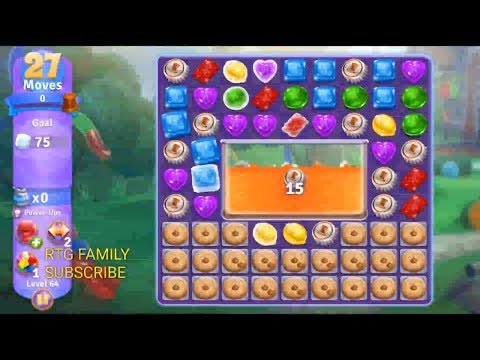 NEW Zynga wonka chocolate match 3 game level 64