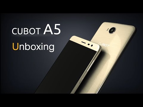 CUBOT A5 unboxing video