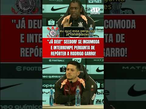 SEEDORF SE INCOMODA E INTERROMPE PERGUNTA DE REPÓRTER A GARRO EM COLETIVA NO CORINTHIANS!