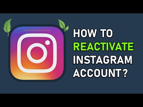 How to Reactivate Instagram Account Video