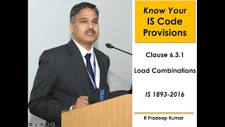 IS 1893-2016 (Part 1): Clause 6.3.1 Load Combinations