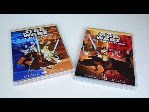 (Full-HD) STAR WARS: CLONE WARS 1+2 DVDs Unboxing (German)