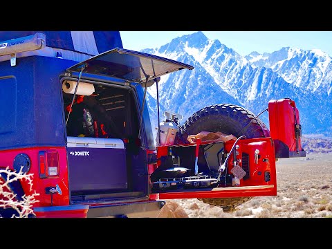 Minimalist Overland Jeep Kitchen Setup