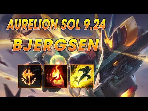 Bjergsen Aurelion Sol Mid vs Diana - NA Diamond 1 Patch 9.24