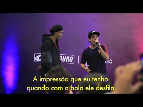 Homenagem do Fabio Brazza pro Bruxo Ronaldinho , rei dos Dibre
