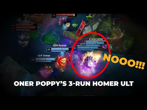 Oner's Perfect Poppy 3-Man Ult | GEN v T1 | T1 Oner