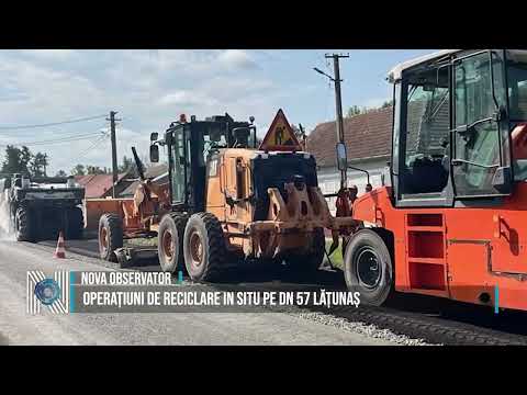 Operațiuni de reciclare in situ pe DN 57 Lățunaș
