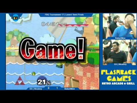 Flashback Games Presents: Tournament 17 - Nicaboy (Sheik) Vs. Baka4Moe (Peach) Losers Semis