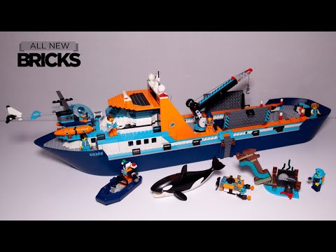 Vidéo LEGO City 60368 : Le navire d’exploration arctique