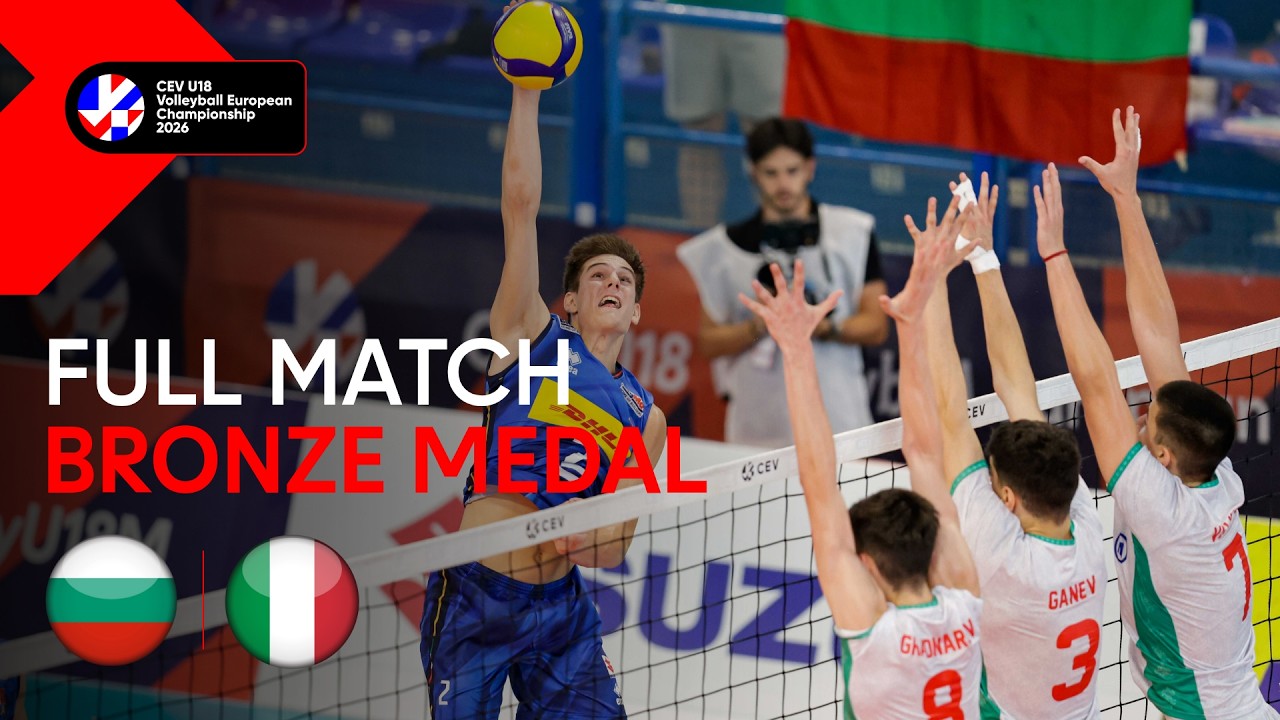 LIVE | Bulgaria vs. Italy | CEV U18 Volleyball European Championship 2026 | Men (BMG)