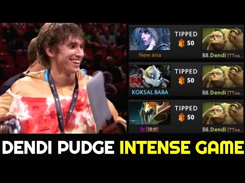 DENDI Mid Pudge — Intense Game vs 6-Slotted Phantom Lancer
