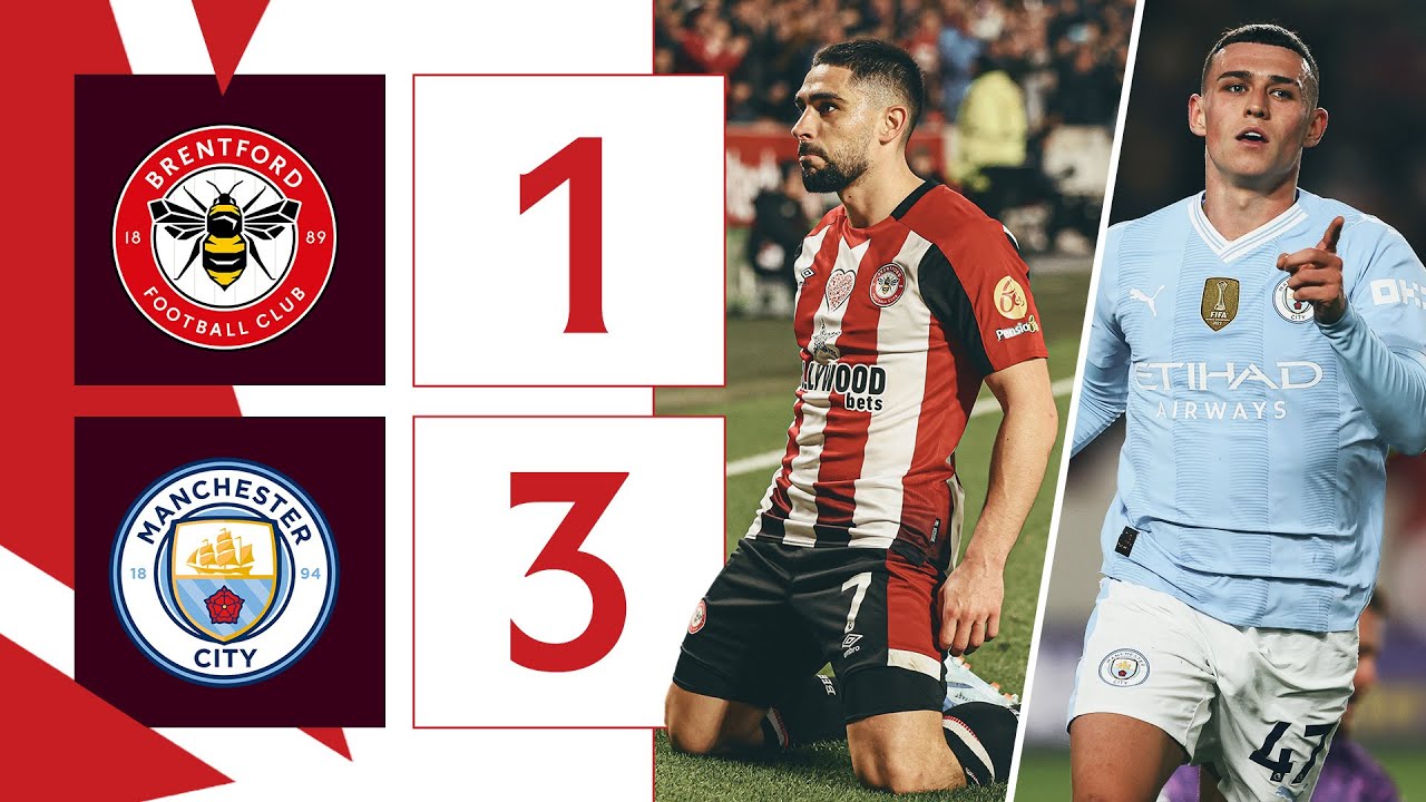 Foden hat trick leads Man City recovery in win over Brentford