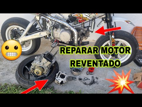 💥REVIENTA MOTOR PIT BIKE en CIRCUITO🛠️ TUTORIAL REPARAR CULATA VÁLVULAS DOBLADAS MOTO y DISTRIBUCIÓN