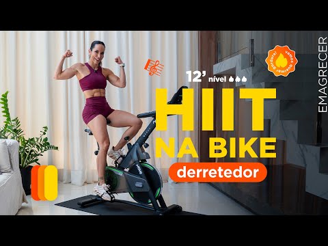 Cardio HIIT na bike - aula completa spinning - Carol Borba