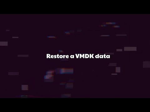 Restore VMDK data: retrieve files from the VMDK file if the specified virtual disk needs repair