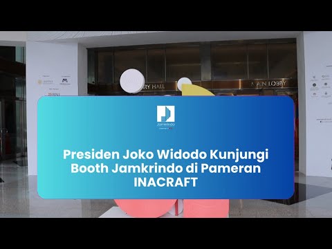 Presiden Joko Widodo Kunjungi Booth Jamkrindo