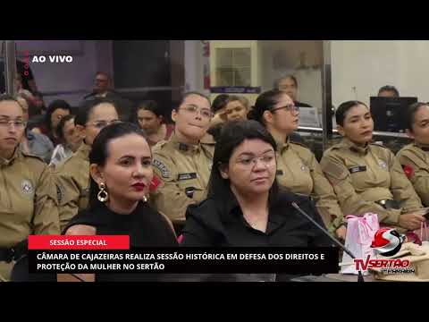 Câmara de Cajazeiras realiza sessão histórica em defesa dos direitos e proteção da mulher no Sertão