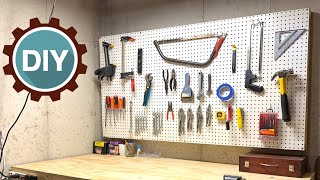 HOW TO MAKE PEGBOARD TOOL ORGANIZER