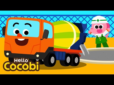 🚚 Mix It All Up, Concrete Mixer Truck | Vehicles Song | Car Song | Kids Songs | Hello Cocobi